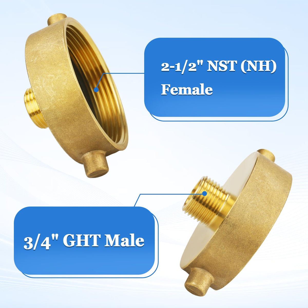 Close-up thread detailing demonstrates leak-proof sealing for steady water pressure