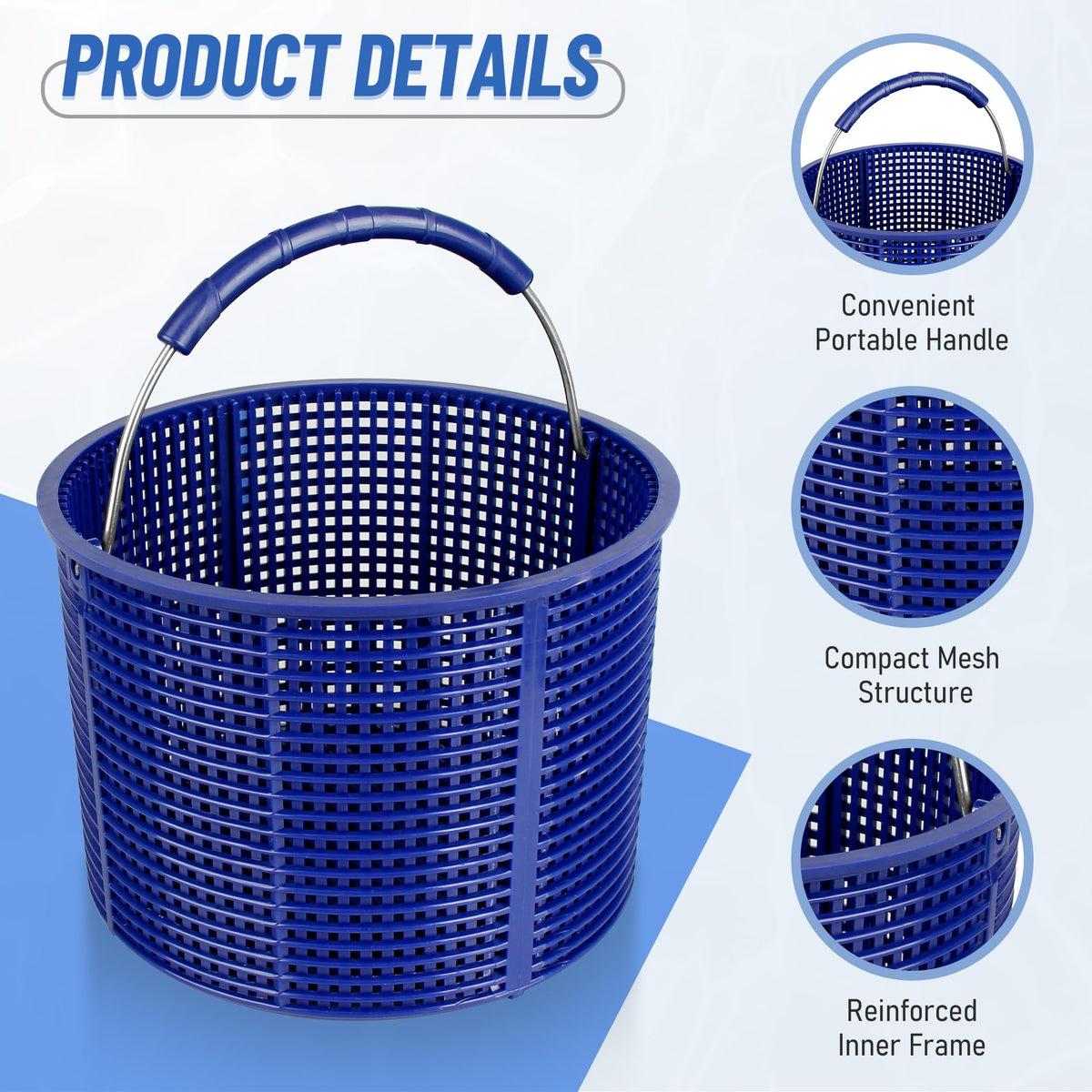 BOUYAO Hayward SP1075 compatible basket for in-ground pool skimmers