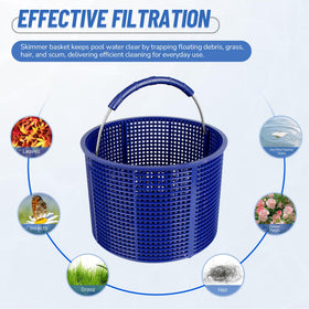 BOUYAO In-ground pool skimmer basket with durable construction