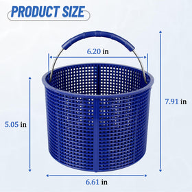 BOUYAO skimmer basket with rubber grip for non-slip handling