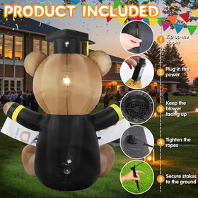Boveco LED lights illuminate yard for a welcoming after-dark ambiance.