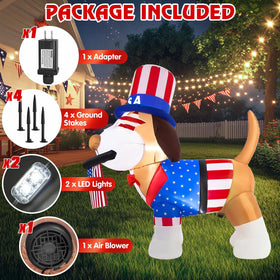 Boveco stability stakes keep the puppy inflatable secure in windy conditions
