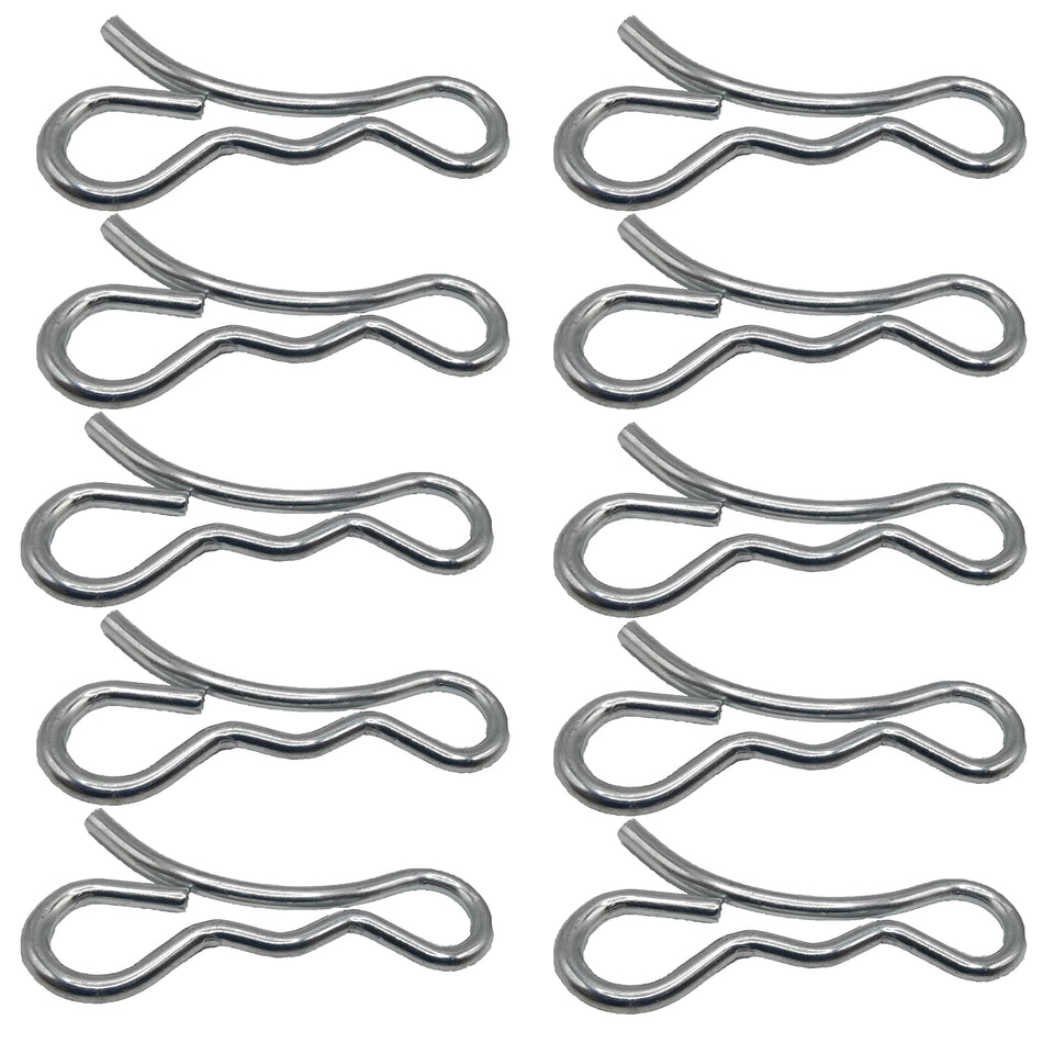 194208 Bow Tie Lock Cotter Pin close-up for Cub Cadet equipment; secures mower components.