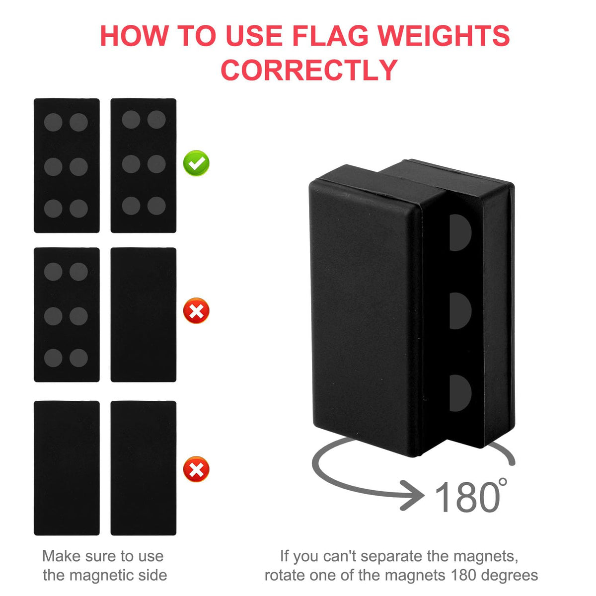 BOXOB four-pairs set displayed for porch flags and banners