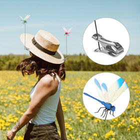 BOXOB dragonfly stake closeup wings highlight waterproof PVC.