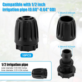 BOXOB drip-line end cap with anti-cut design keeps fittings secure.