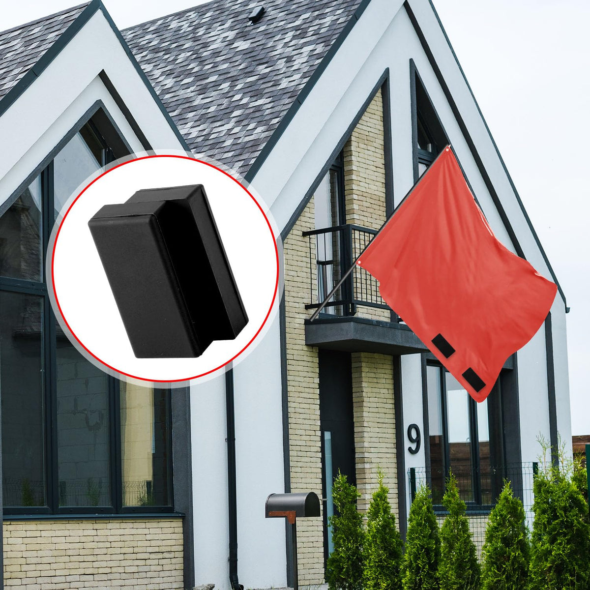BOXOB magnetic fix makes flag setup quick and simple