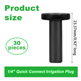 BOXOB push-to-fit end cap 1/4inch; easy tool-free connections for fast setup.