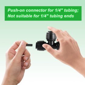 BOXOB quick-connect end cap for 1/4inch tubing; reliable closures prevent leaks.