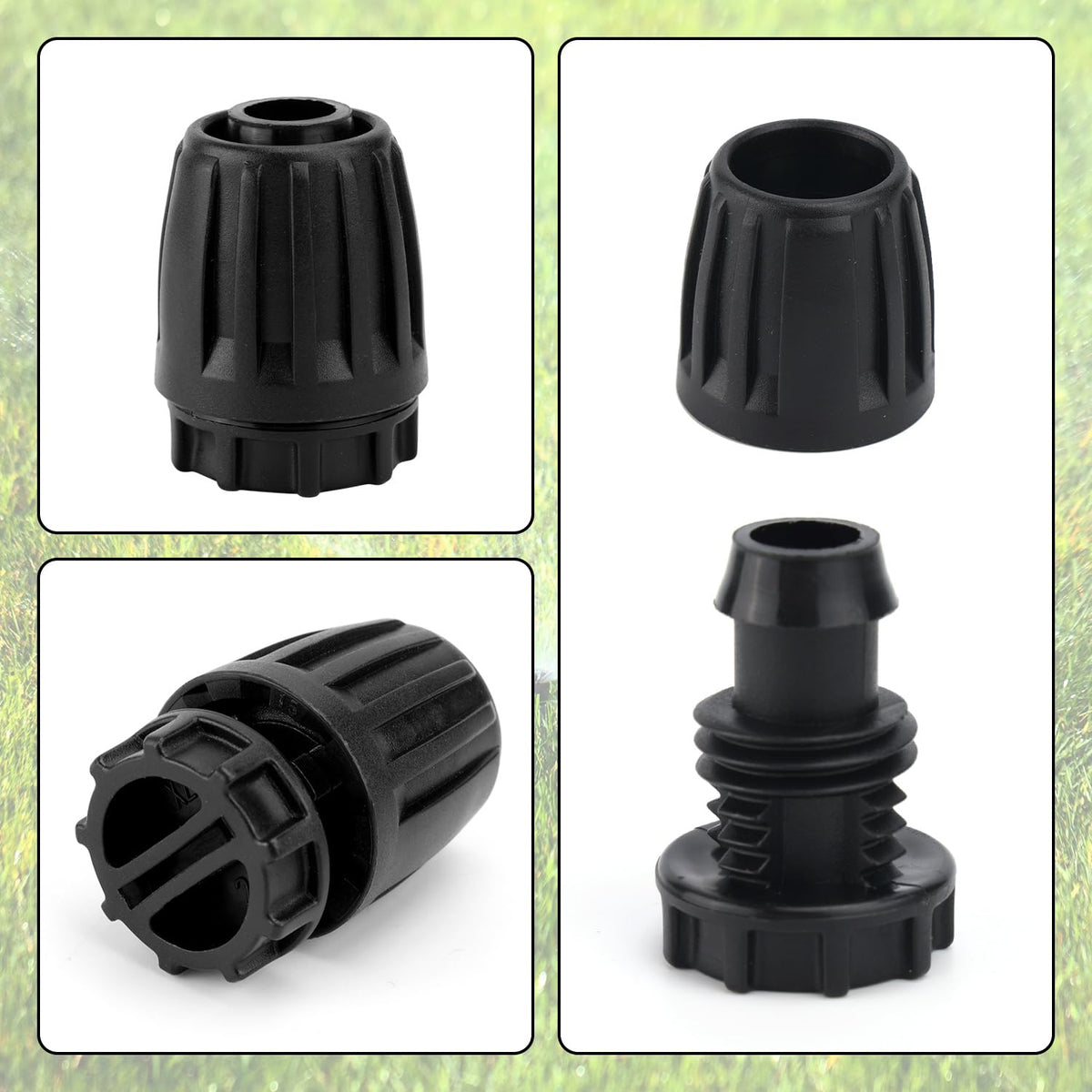 BOXOB ABS end cap for 16mm drip tubing, UV resistant.