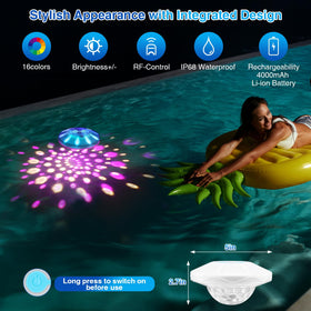 BOXPSII floating light with remote control for quick color selection