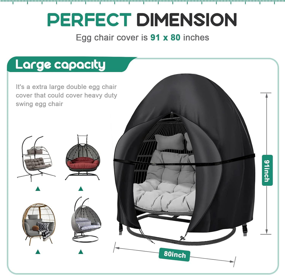 Boyspringg waterproof coating protects the chair from rain and dust