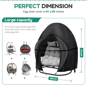 Boyspringg waterproof coating protects the chair from rain and dust