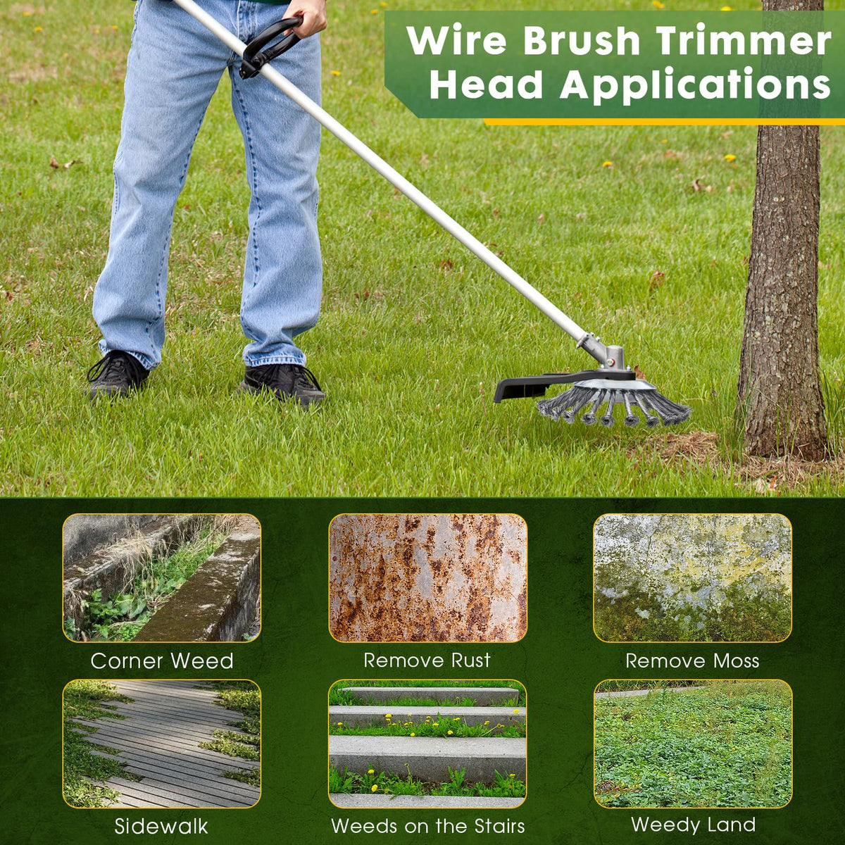 BOYUANSCH adapter kit enables quick tool-free installation on compatible trimmers.