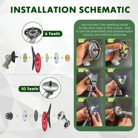 BOYUANSCH installation on straight shaft trimmer for stable mounting
