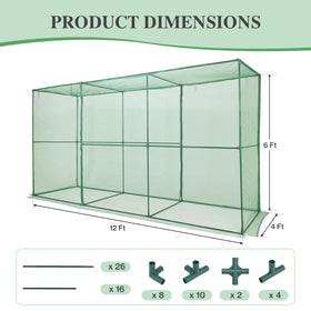 BPS Crop Cage with zippered door enabling easy watering and maintenance