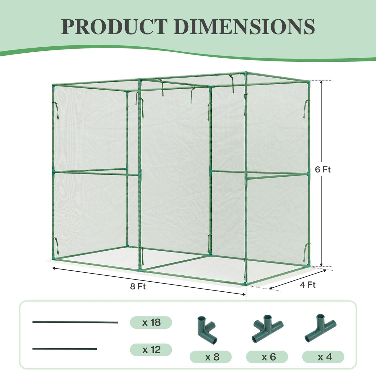 BPS Crop Cages permeable mesh delivers sunlight and airflow to plants.