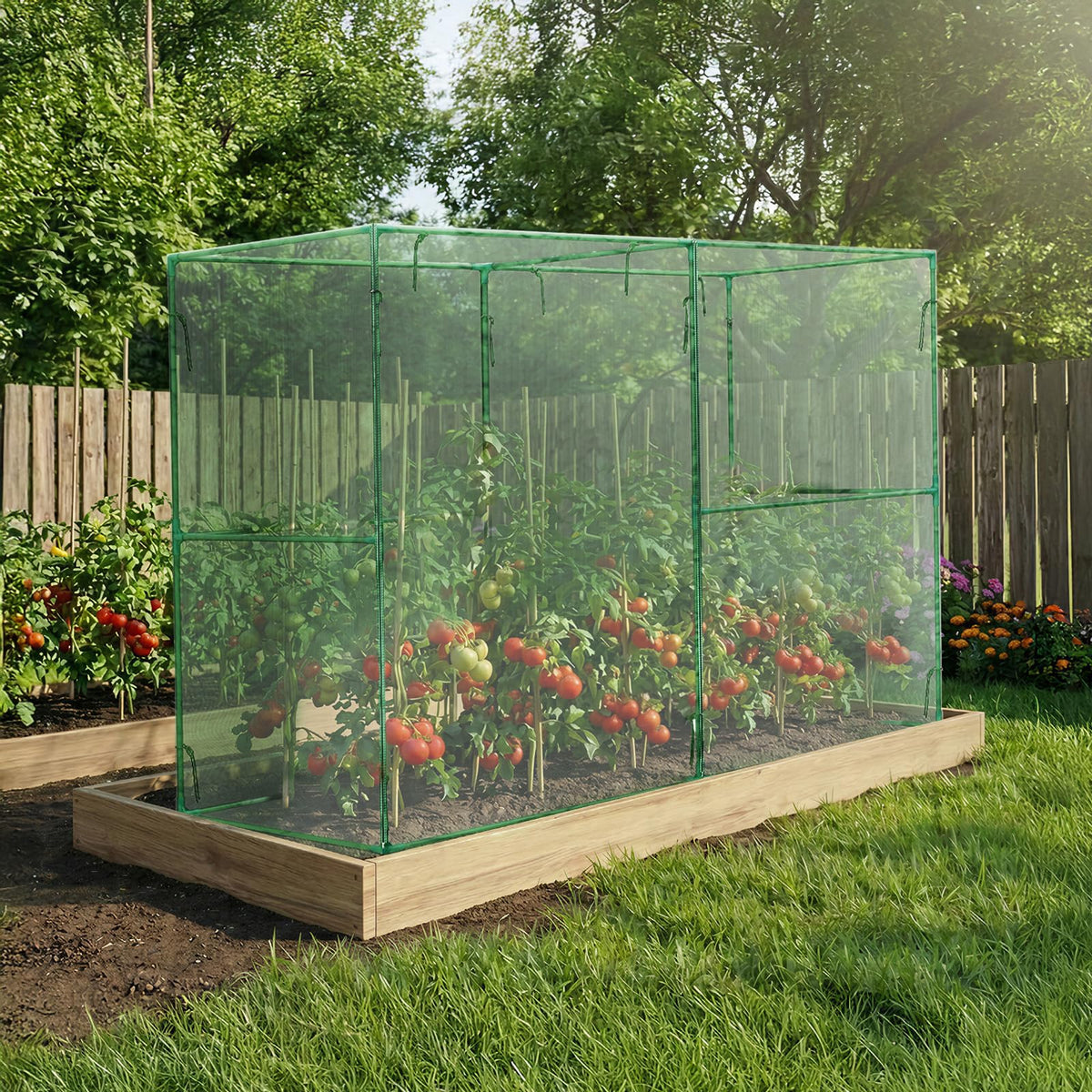 BPS Crop Cages pest-protection tent guards vegetables, fruits, and flowers.
