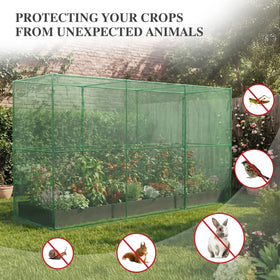 BPS steel frame delivers sturdy rust-resistant support for outdoor gardens