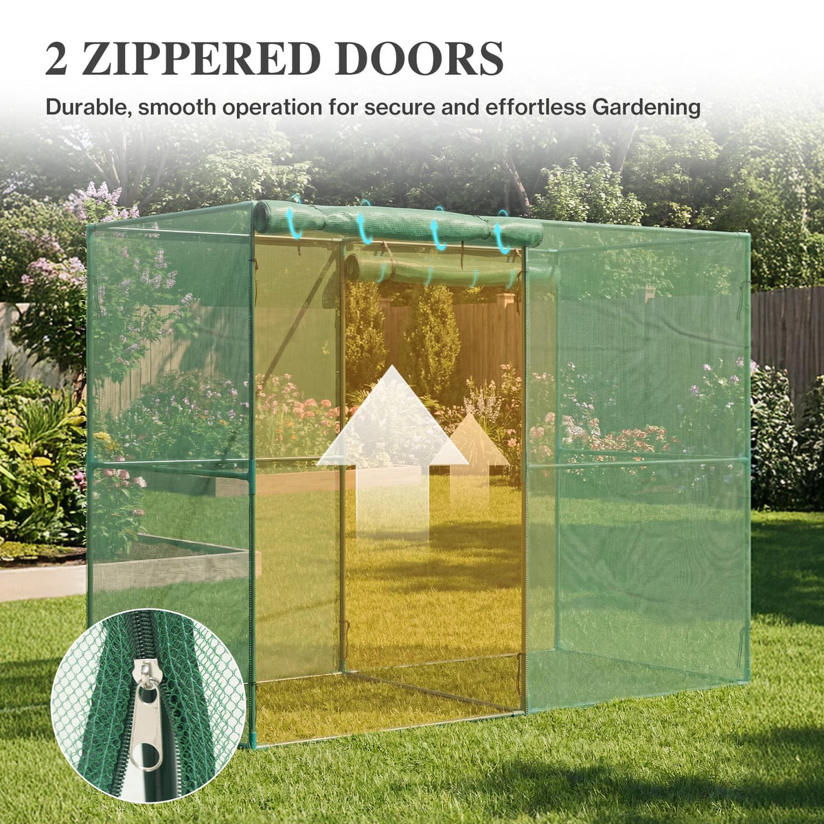 BPS Crop Cages heavy-steel frame provides durable outdoor protection.