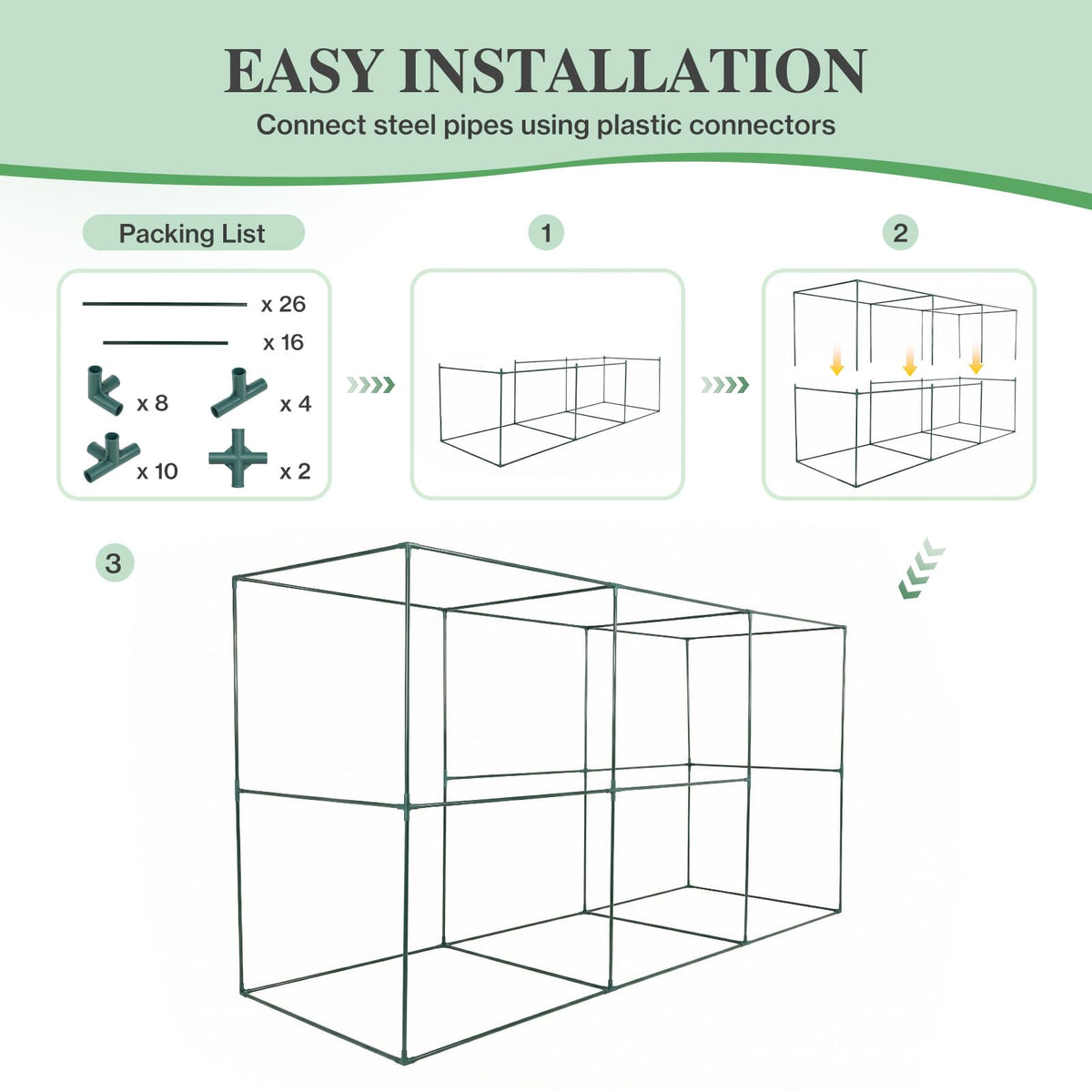 BPS tool-free assembly lets you set up quickly and store away