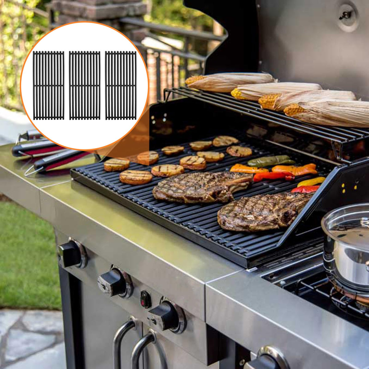 Brand trusted BQMAX grates for resilient outdoor cooking parts.