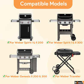 BQMAX aluminum drip pans for Weber 6415, easy cleanup after grilling