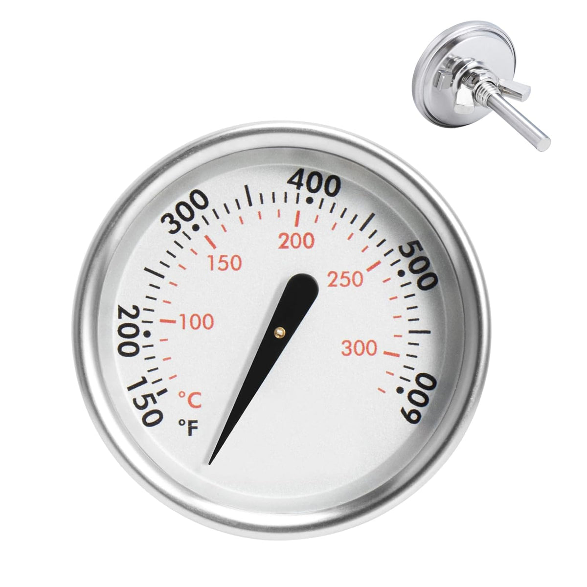 BQMAX 7581/60540 Weber grill thermometer dial face for precise readings.