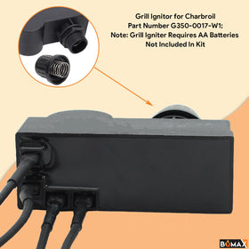 BQMAX kit requires AAA batteries not included for ignition operation