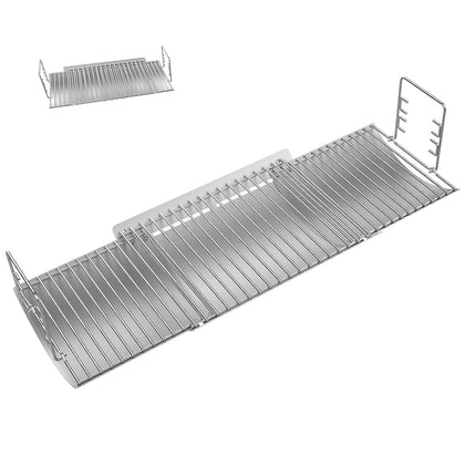 BQMAX adjustable ash pan extended length for flexible grill fit.