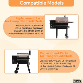 BQMAX Camp Chef 24-series compatibility image shows precise fit and easy replacement
