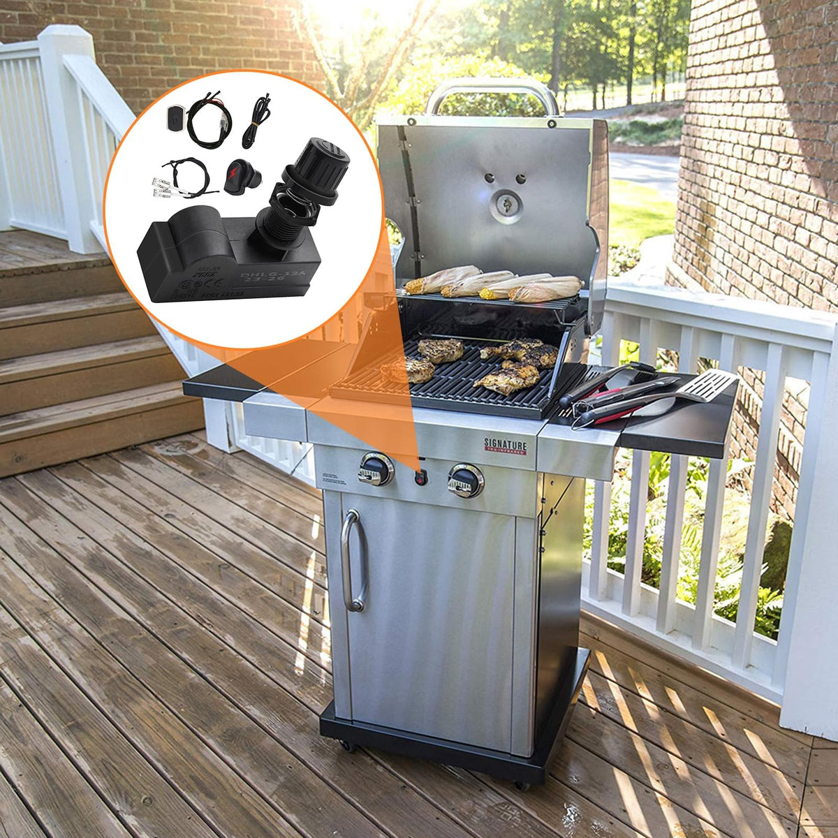 BQMAX Charbroil Surefire button enables precise ignition control for quick starts
