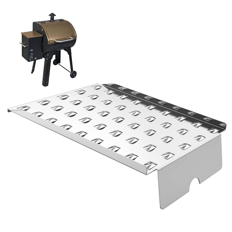BQMAX stainless steel drip pan heat baffle for Camp Chef grills enhances heat distribution