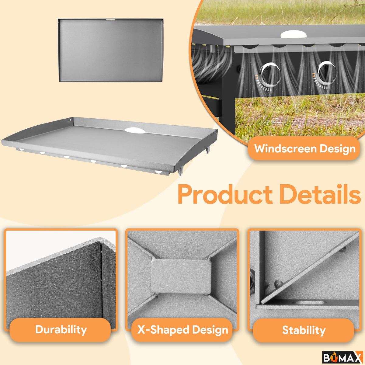 BQMAX griddle top seasoning process prepares surface for better performance
