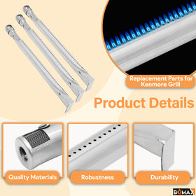 BQMAX stainless steel burner tubes ensure longevity and steady flame performance