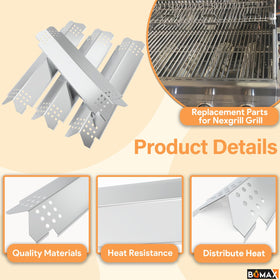 BQMAX Nexgrill burner tubes promote stable airflow