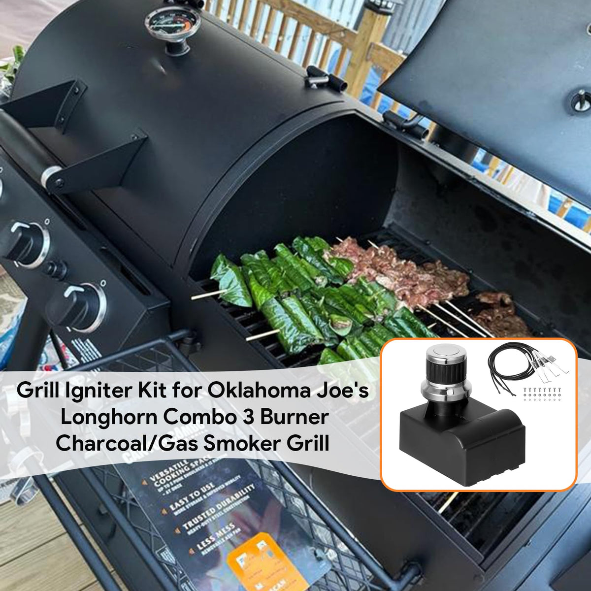 Outdoor-ready igniter kit designed for durable performance in grills