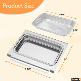 BQMAX Spirit II drip pan kit for E210 S210 E310 S310, reliable fit