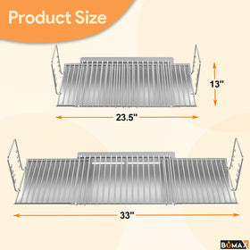 BQMAX stainless steel drip pan for easy cleaning.