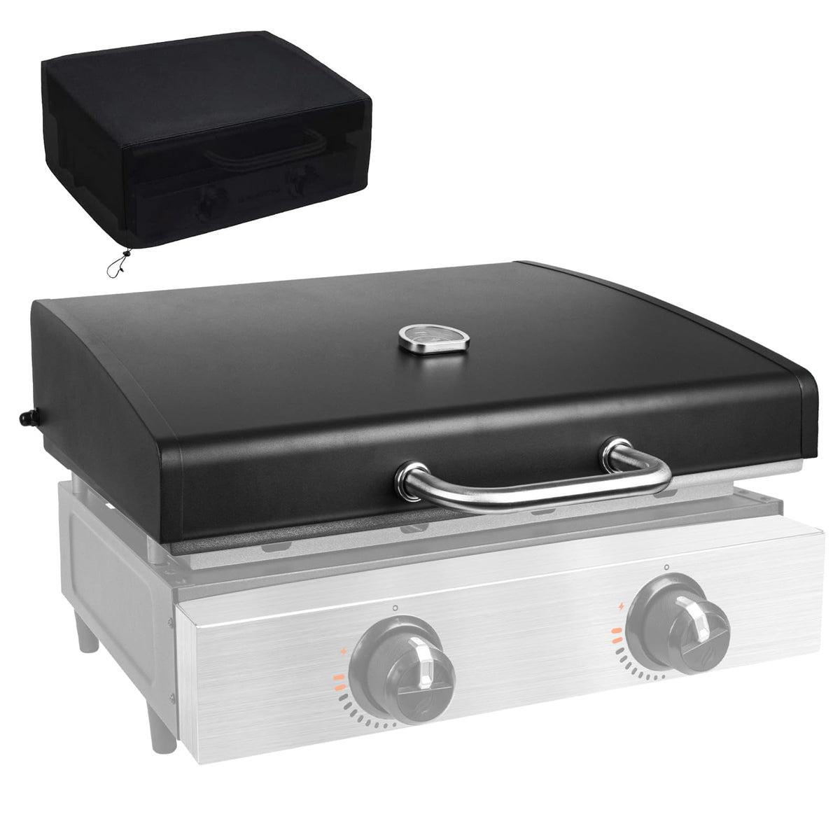 BQMAX upgrade lid for Blackstone 22 inch griddle with 1666 model for heat retention