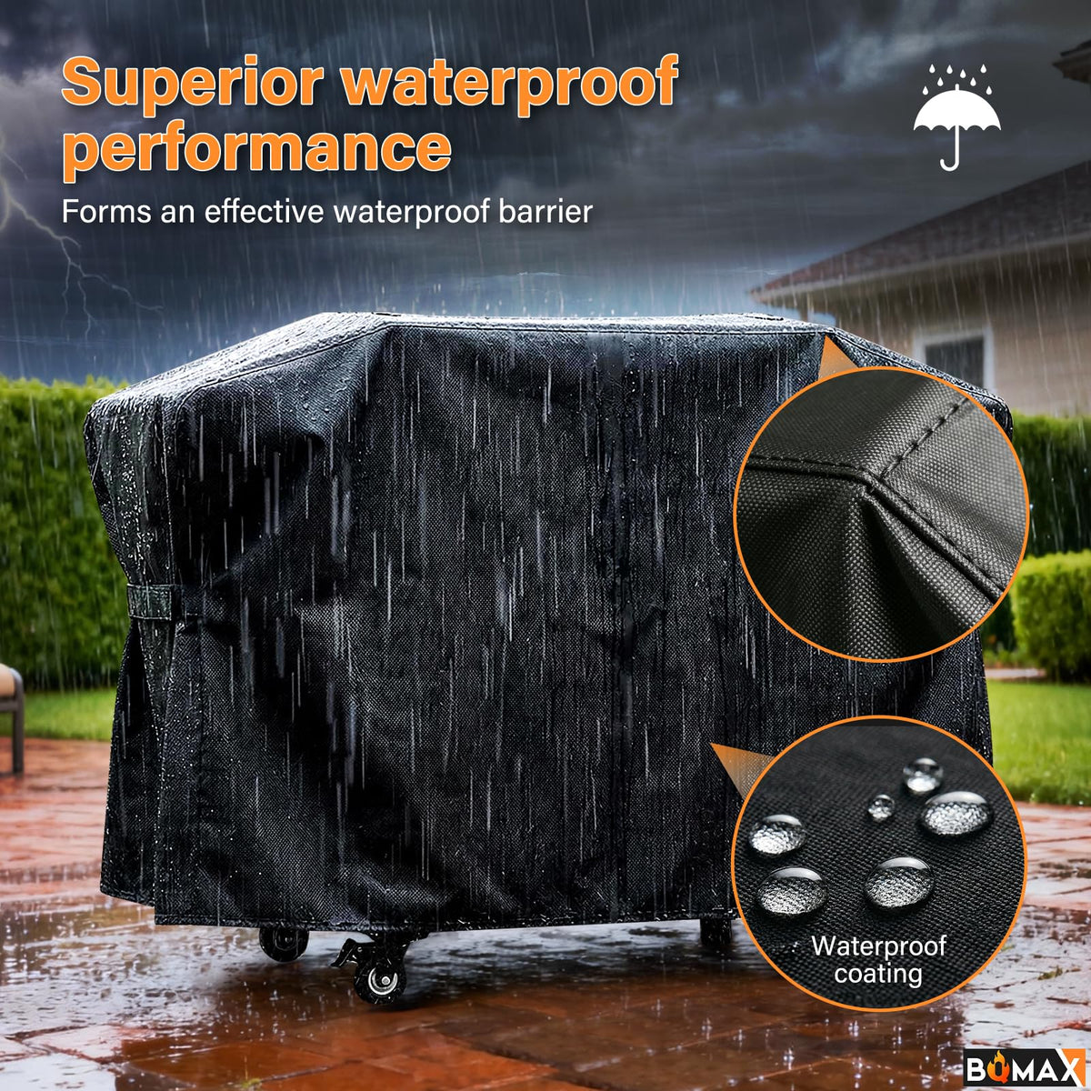Windproof strap design keeps the cover secure during gusts.