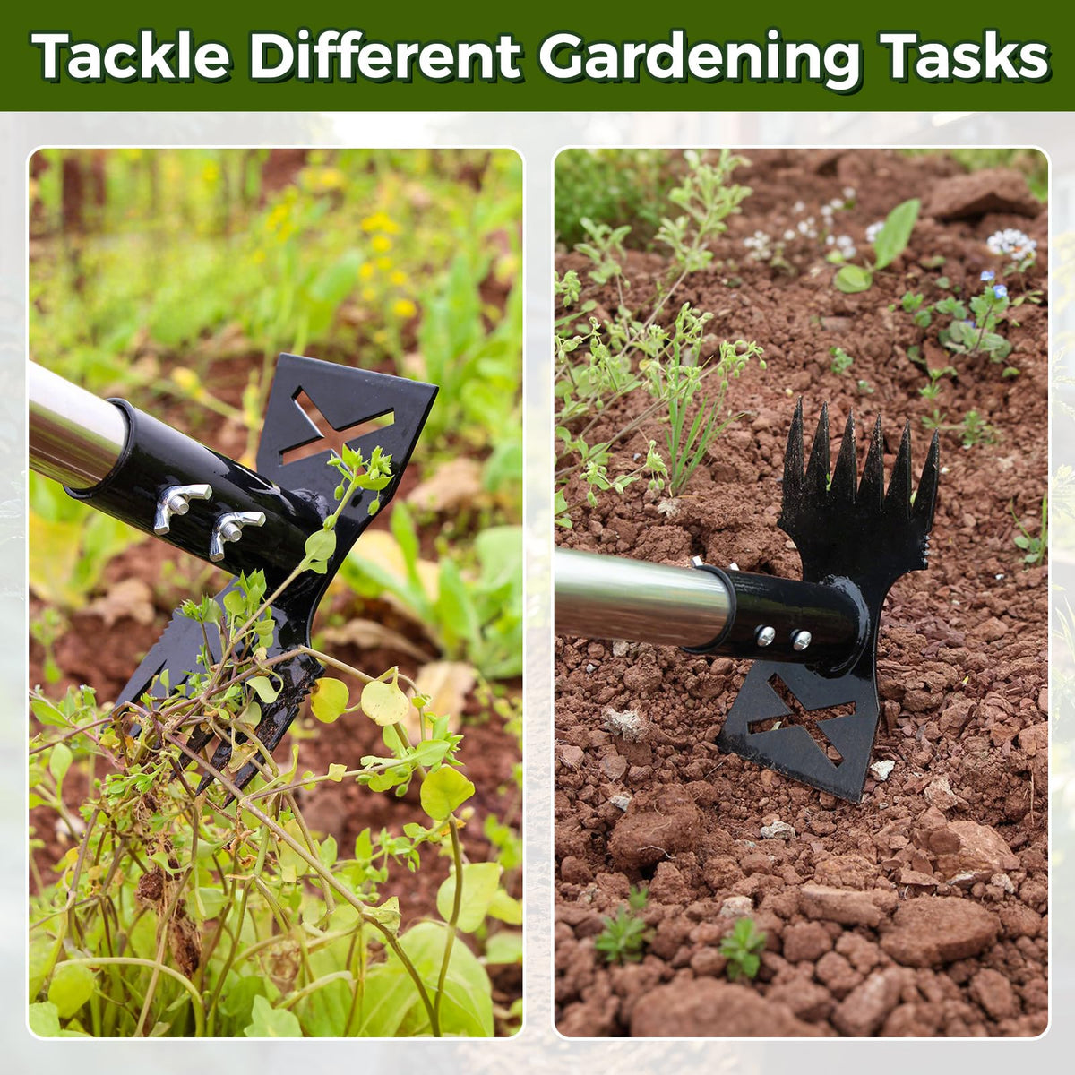 BQMEZRNUS weed puller multipurpose tool for weeding and bed prep