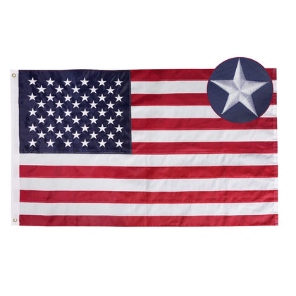Bradford 5x8 American flag in heavyweight nylon for durable outdoor display