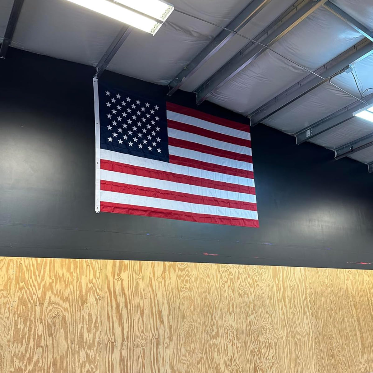 Bradford flag features three brass grommets for secure mounting
