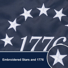 Bradford Betsy Ross nylon flag fluttering in a light breeze