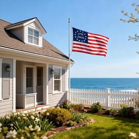 Bradford Betsy Ross inspired flag adds patriotic flair to gardens and porches