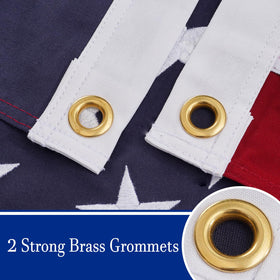 Bradford cotton flag offers versatile display for indoor or outdoor use