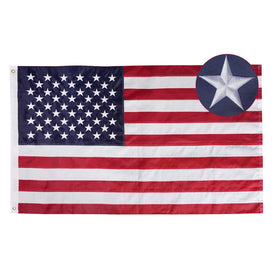Bradford 30x48 outdoor embroidered flag front view for vivid patriotic display