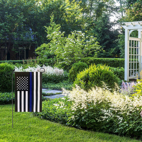 Bradford garden flag bright color remains true in sun and weather.