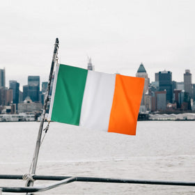 Bradford Irish Flag ideal for indoor or outdoor display at events.